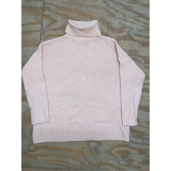 Anthology Knit Pale Pink Acrylic Blend Turtleneck Sweater Sz 16/18 (XL), MP $129 - Picture 1 of 8